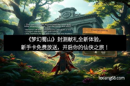 《梦幻蜀山》封测献礼全新体验,新手卡免费放送,开启你的仙侠之旅!